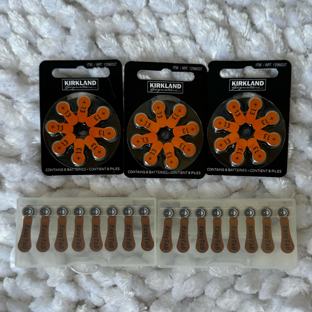 Kirkland Signature and Duracell  Hearing Aid Batteries